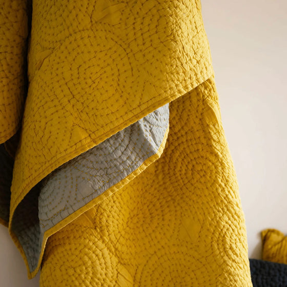 Kantha Blanket Citrine