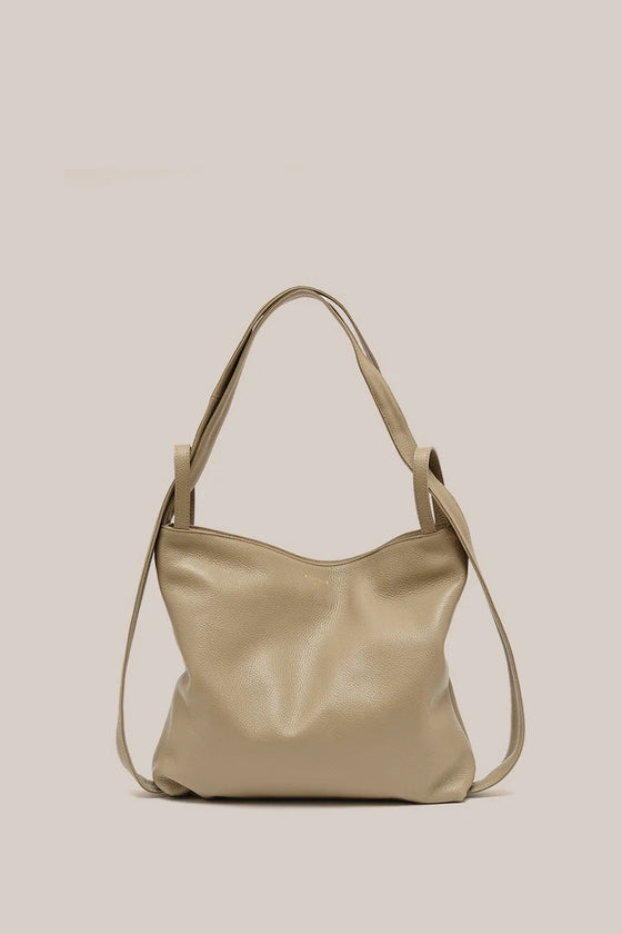 Vestirsi Bella Leather Backpack Beige