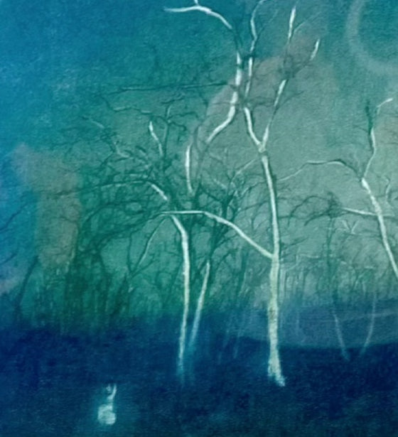 Original artwork by Julie Keating 'Moonlit Ghosts'