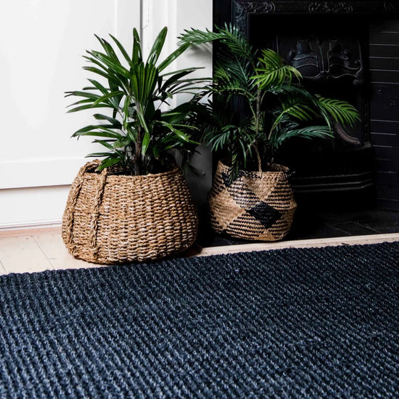 Zebra Graphite Oversized Mat