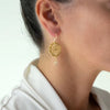 Rubyteva Prehnite Johari earrings
