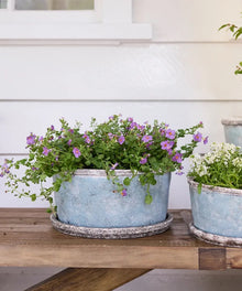  French Country Blue Planter Large