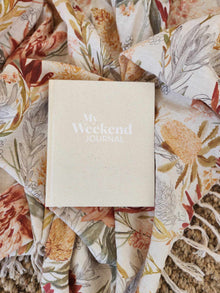  MY WEEKEND JOURNAL CORK COVER WITH LINEN