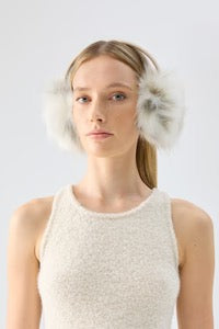 Unreal Fur Ear Muffs Natural