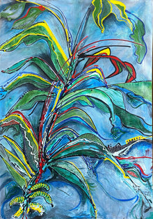  Original Artwork by Alda Hubbard 'Lorne Backyard'