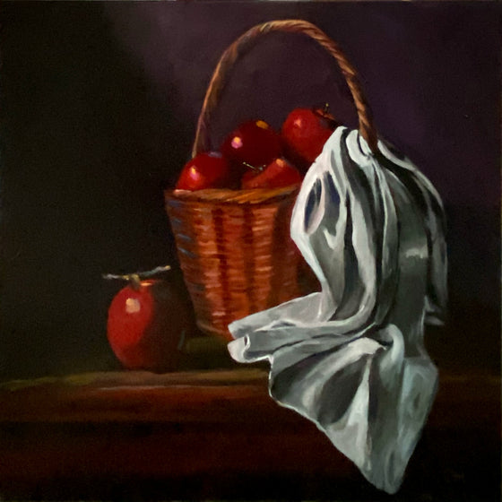 Original Artwork by Christine Hoyne Basket of Autumn