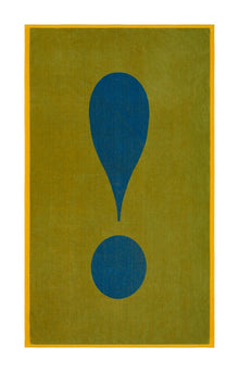  Lateral Exclamation Green Beach Towel
