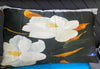 Artist Label Silk Pillow Slip' Magnolias on Black'