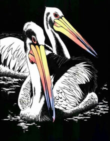  Original Artwork by Vida Pearson 'Pelicans 42/50'