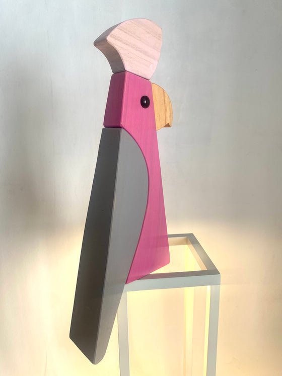 Steve Innes hand made wooden Pink Galah
