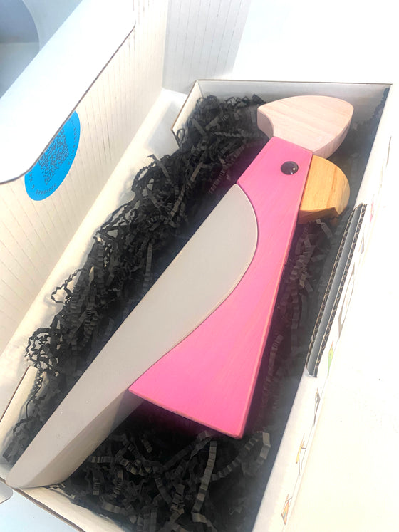 Steve Innes hand made wooden Pink Galah