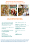 Introduction to Printing without a Press with Trudy Rice Artist Saturday 21st November 2026