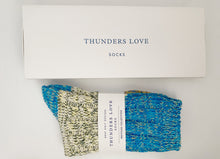  Thunders Love Socks 3/4 Blue & Mustard